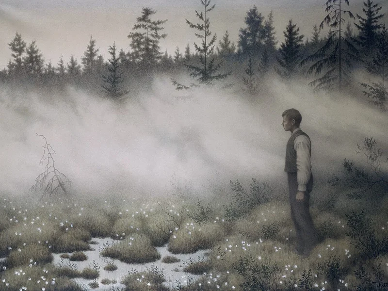 1857-Theodor Severin Kittelsen - Quando Huldra scomparve (1908)